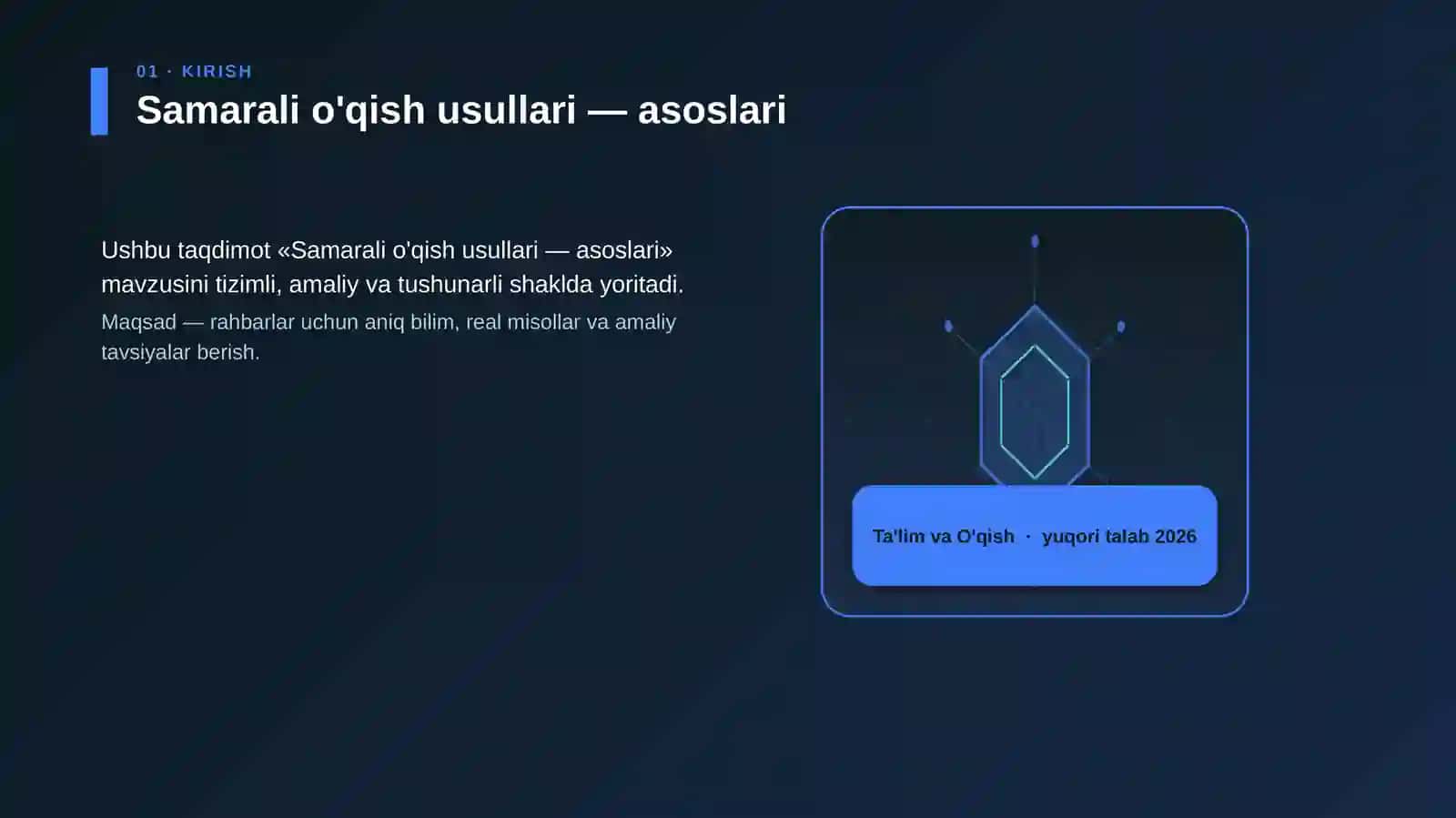 Samarali o'qish usullari — asoslari 3