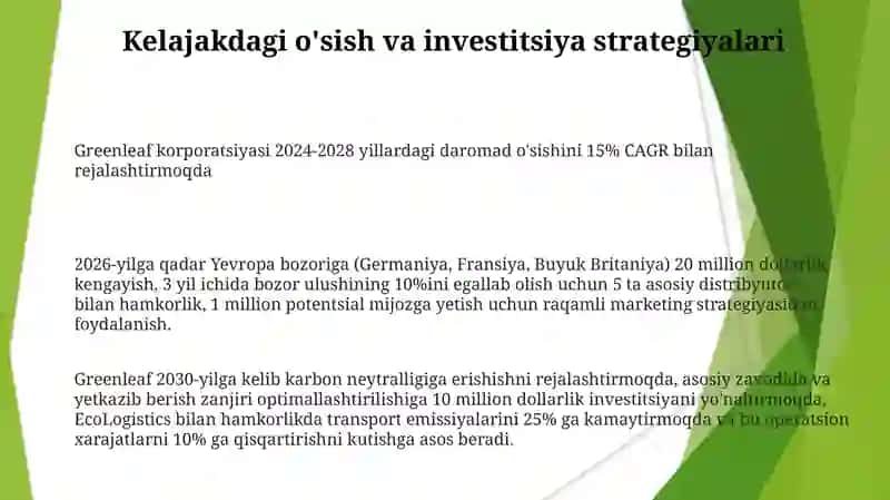 Greenleaf korporatsiyasi 3