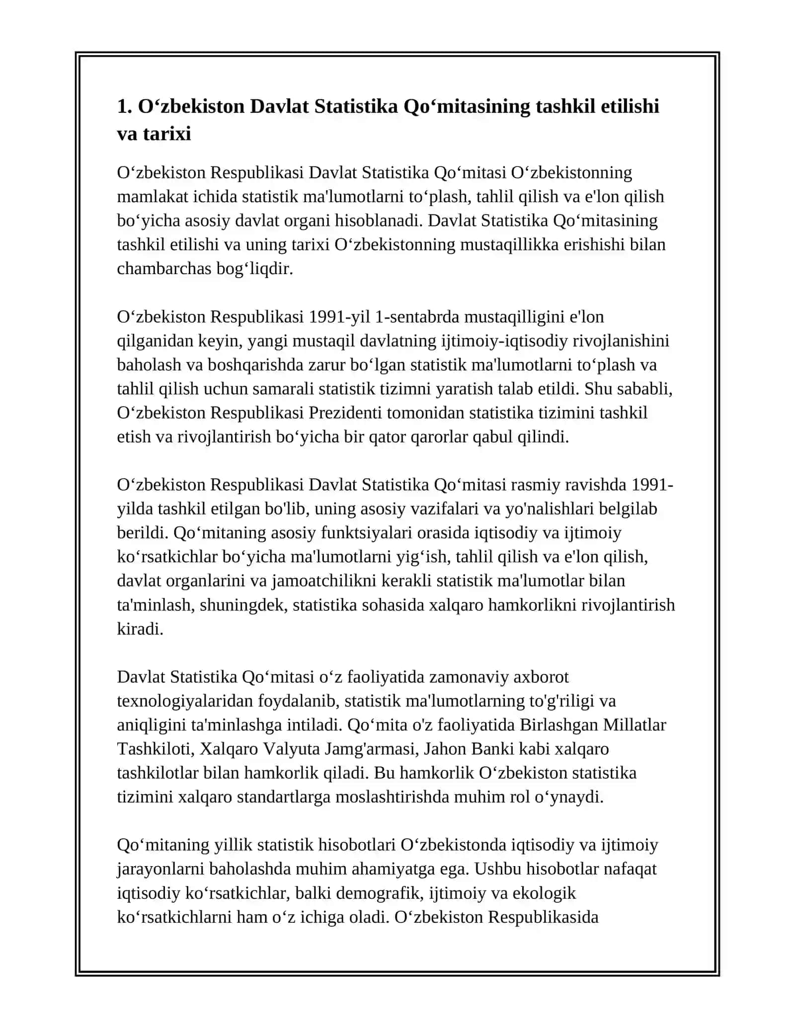 O'ZBEKISTON DAVLAT STATISTIKA TIZIMI 3