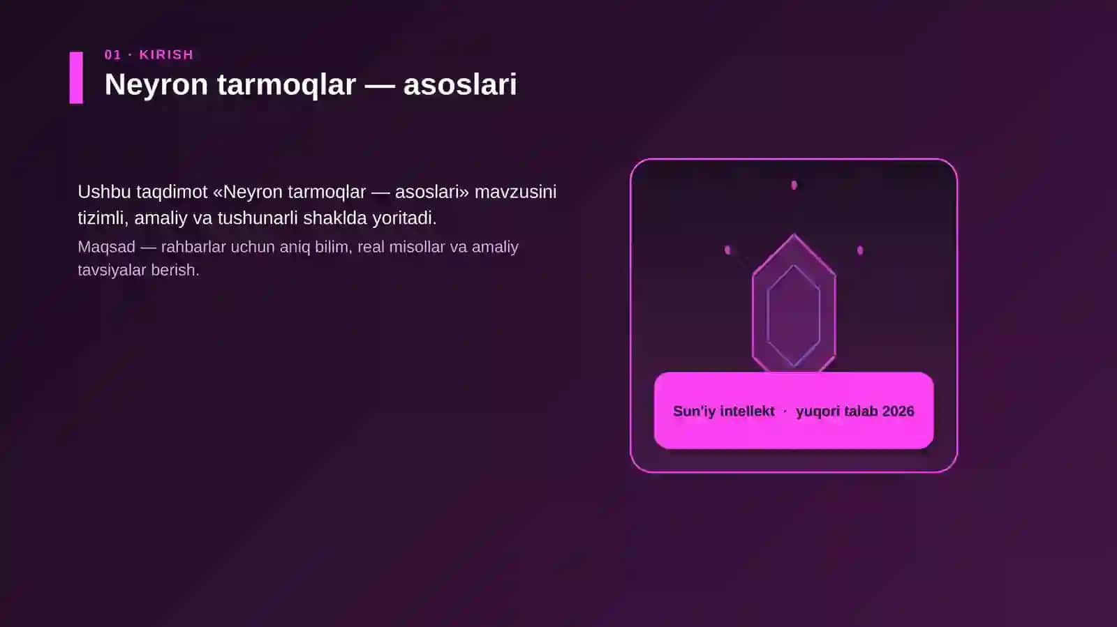 Neyron tarmoqlar — asoslari 3