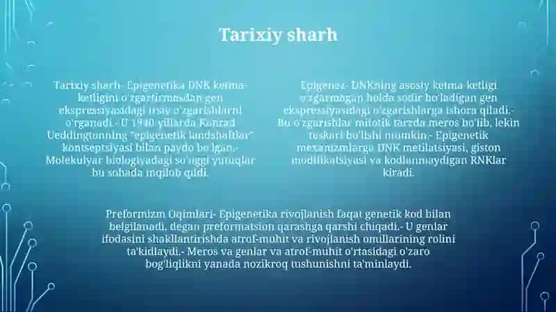 Epigenetika va Preformizm 3