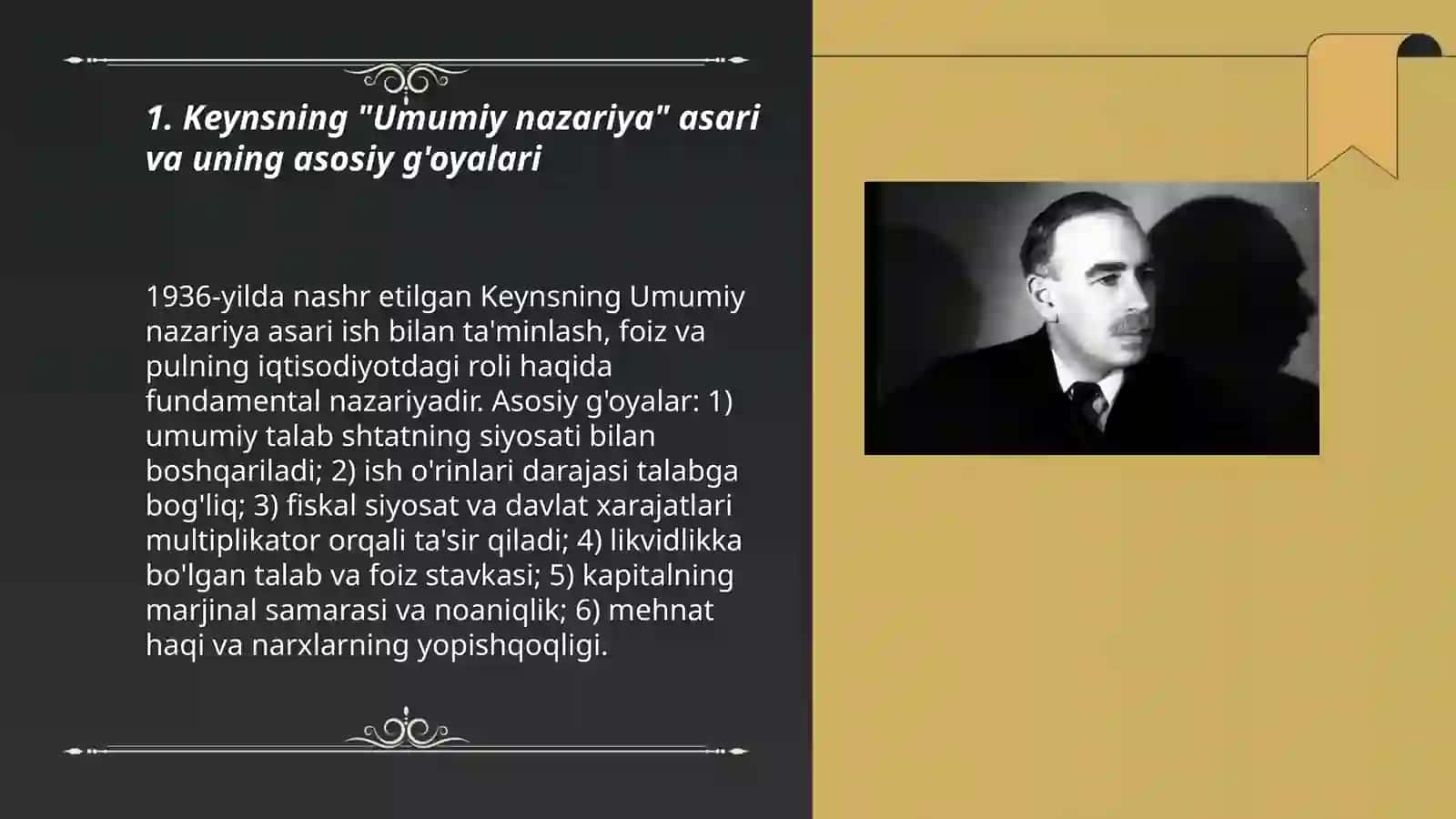 Keyns va keynschilik ta'limotlari 3