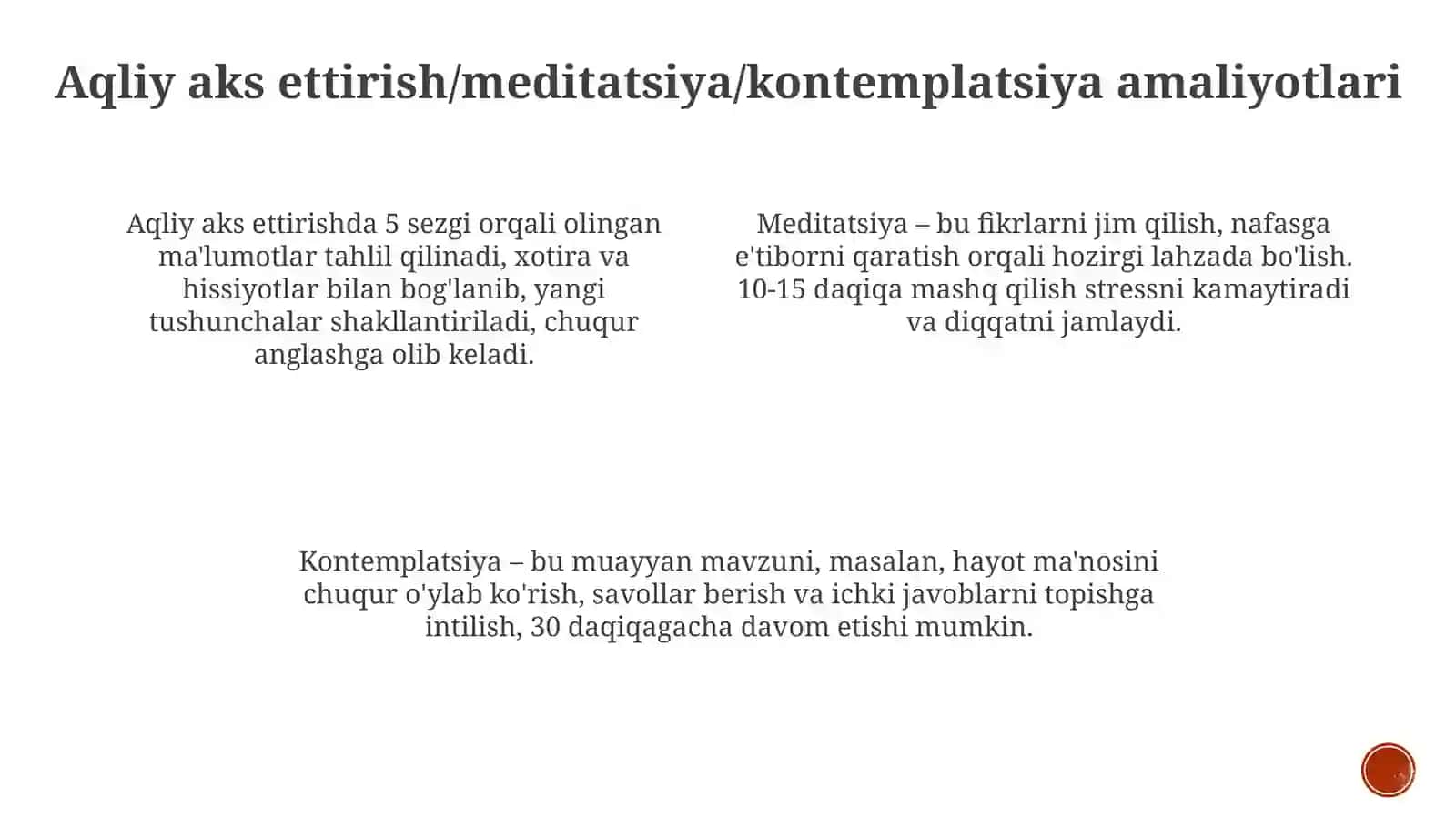 Tafakkur operatsiyalari 3