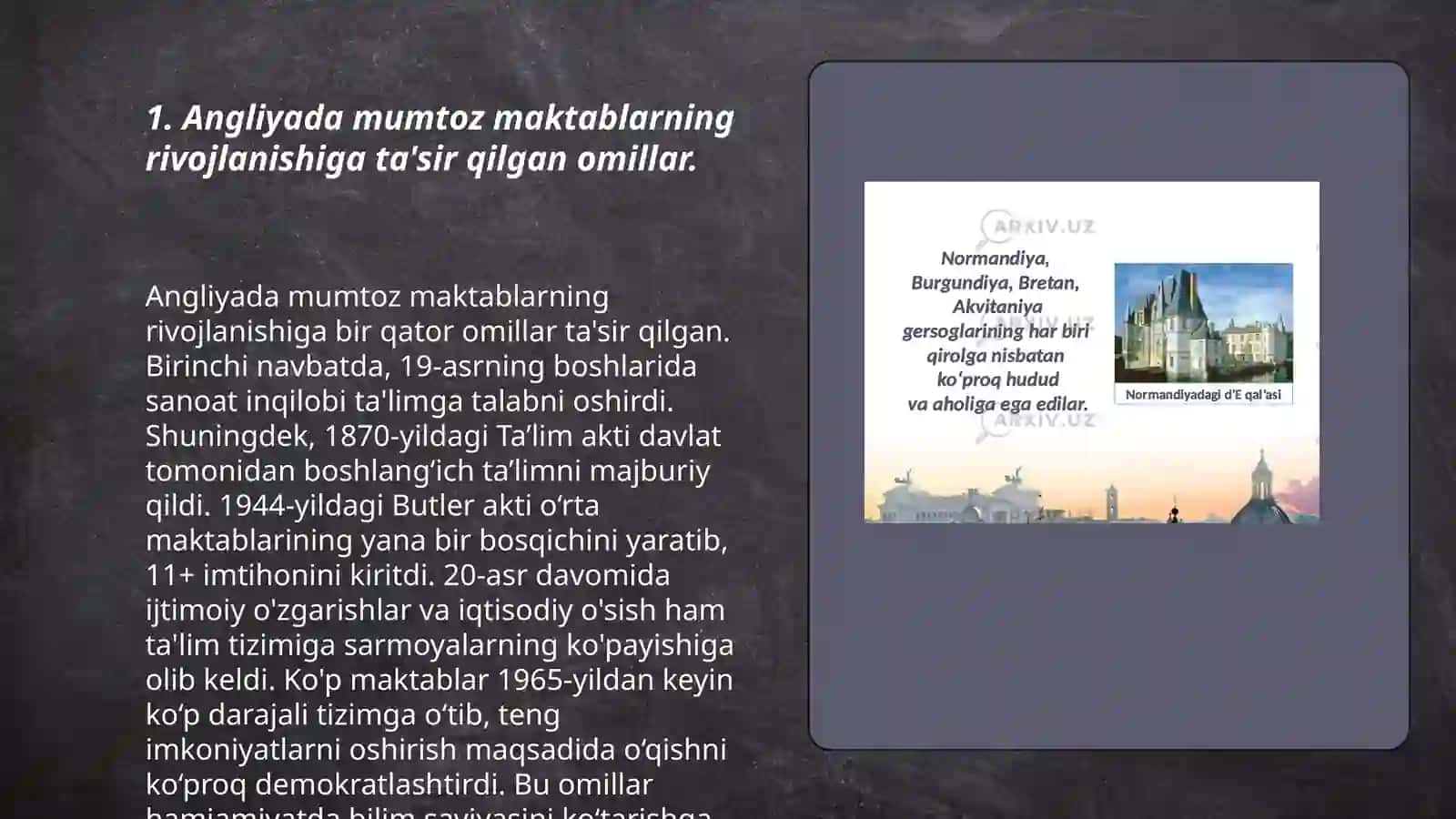 Angliya va Fransiyada klassik (mumtoz) maktabning shakllanishi 3