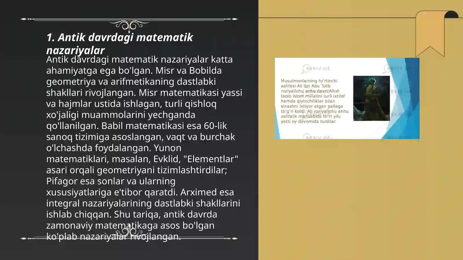 matematikani rivojlanish davrlari 3