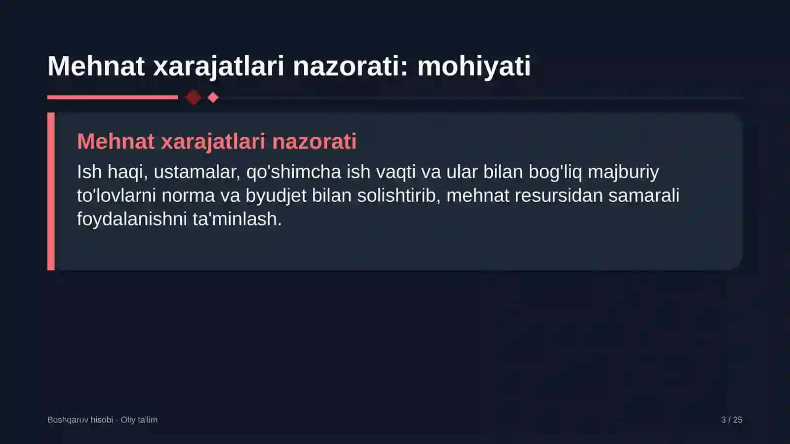 Chegara qo'shinlarida mehnat xarajatlarini nazorat qilish 3