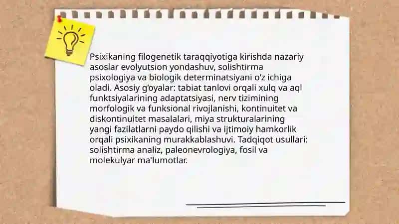 Psixikaning filogenetik taraqqiyoti 3