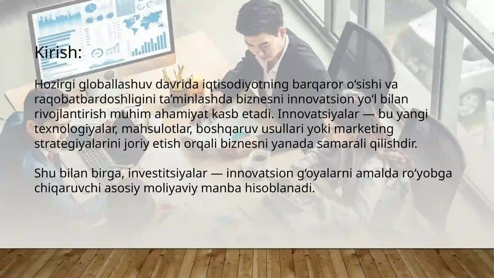 BIZNESNI INNOVATSION RIVOJLANTIRISH VA INVESTITSIYALASHNING NAZARIY ASOSLARI 3