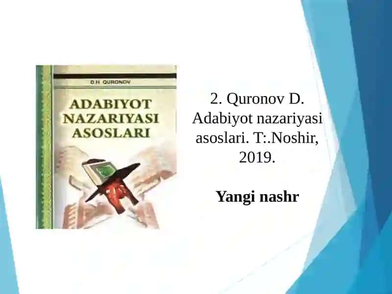 Adabiyotshunoslik asoslari fan sifatida 3