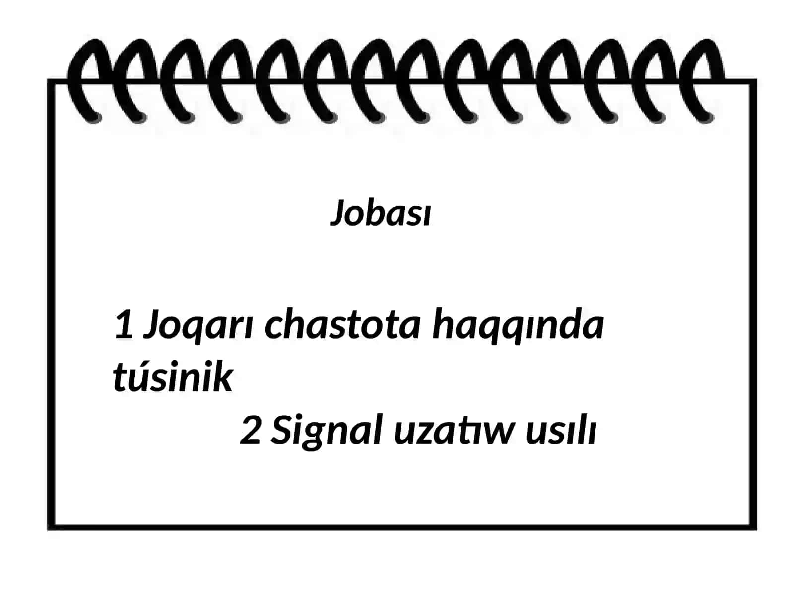 Joqarı chastota haqqında túsinik 3