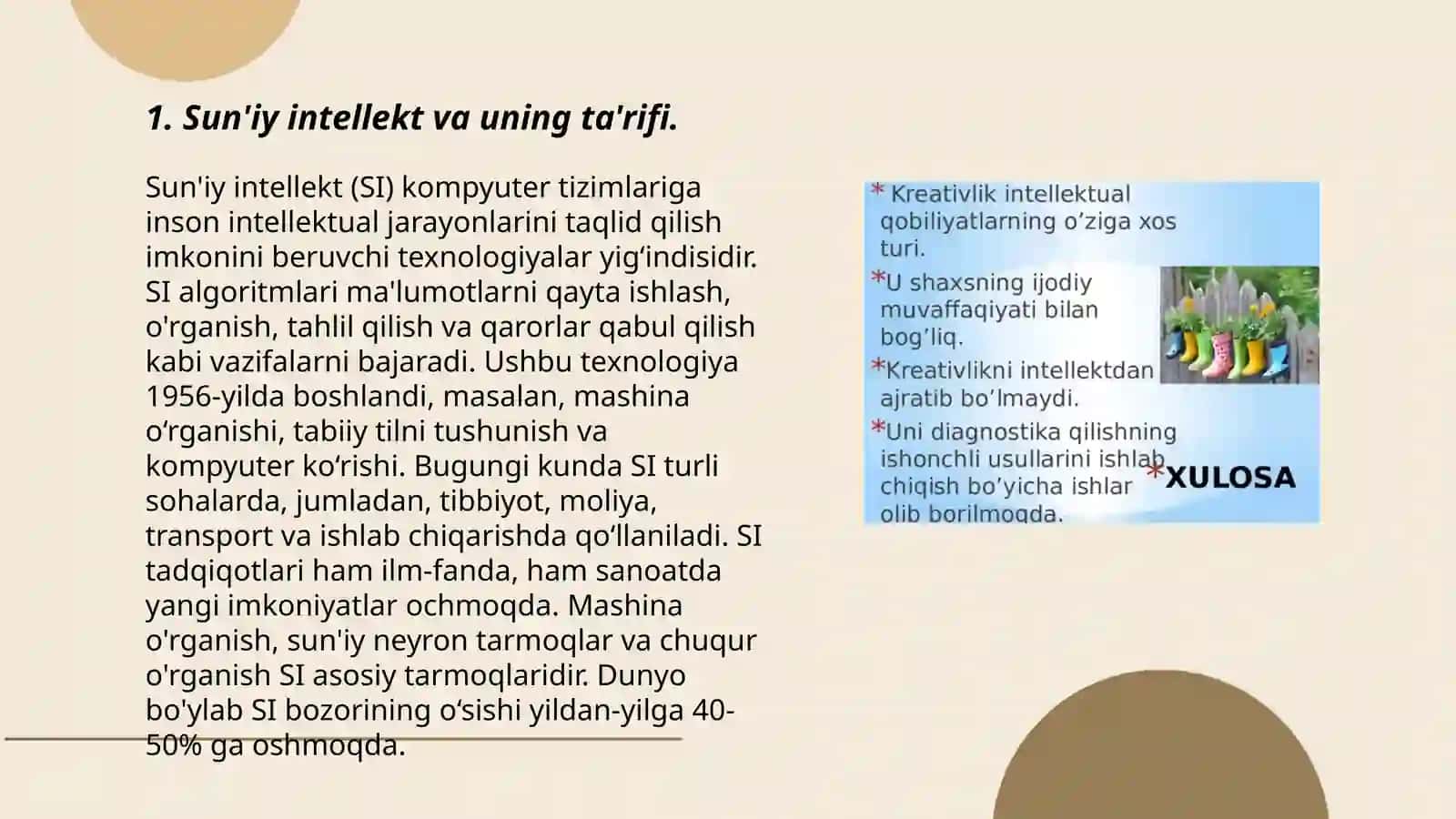 SUN‘IY INTELLEKT VA EKSPERT TIZIMLAR 3