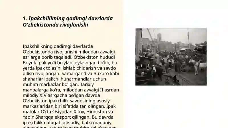 Ipakchilikning rivojlanish boshqichlari 3