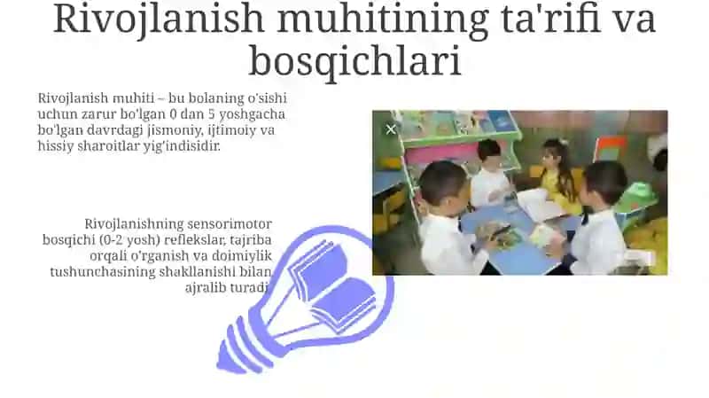 Rivojlantiruvchi muhitni tashkil qilish 3