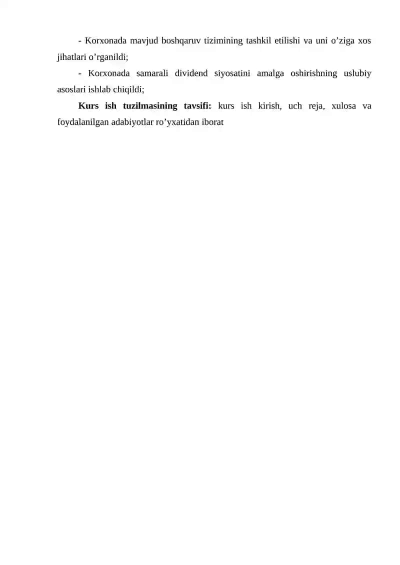 Aksiyadorlik jamiyatlarida moliyaviy menejmentni tashkil etishning o‘ziga xos xususiyatlari 3