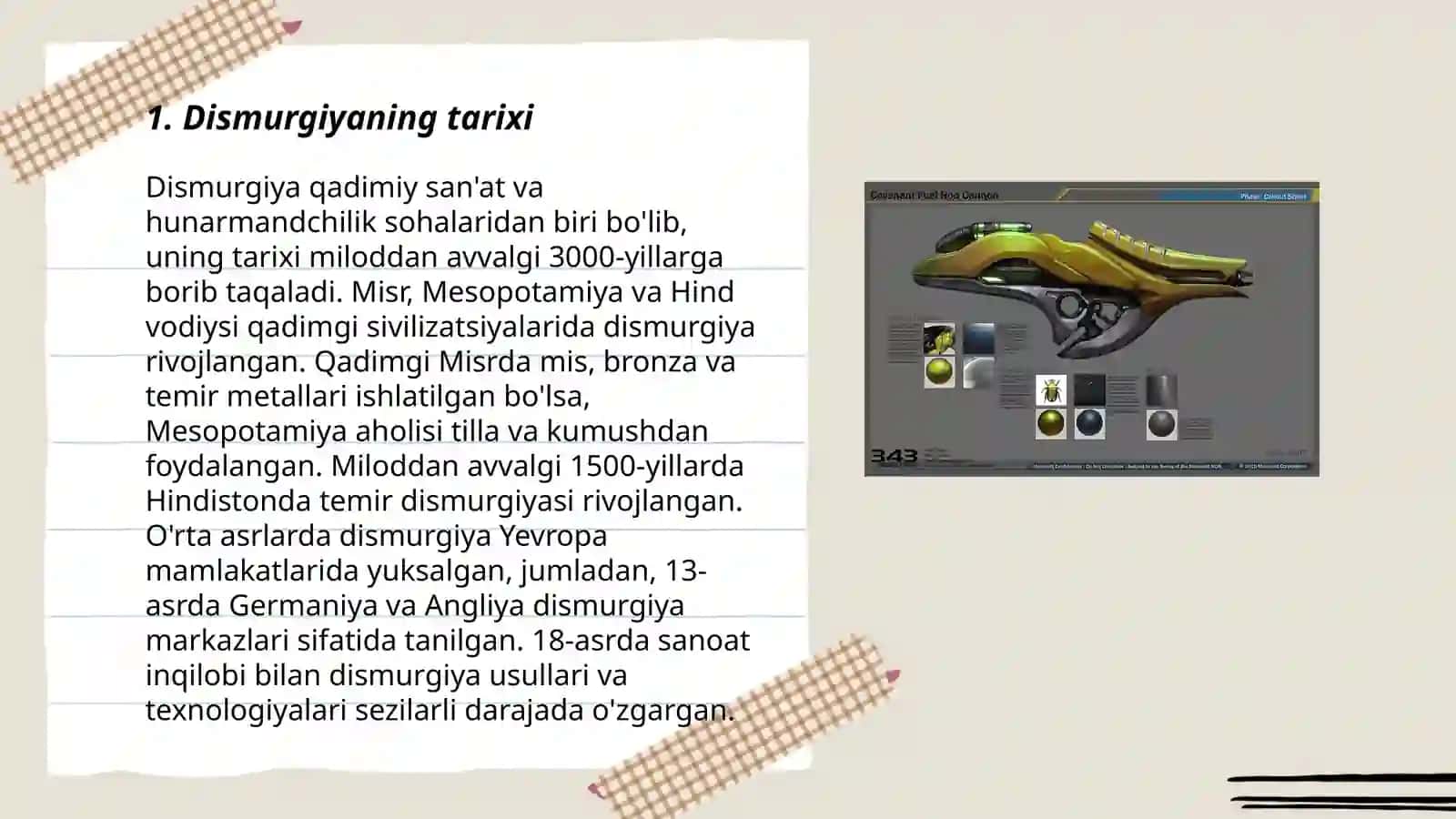 Dismurgiya haqida tushuncha 3