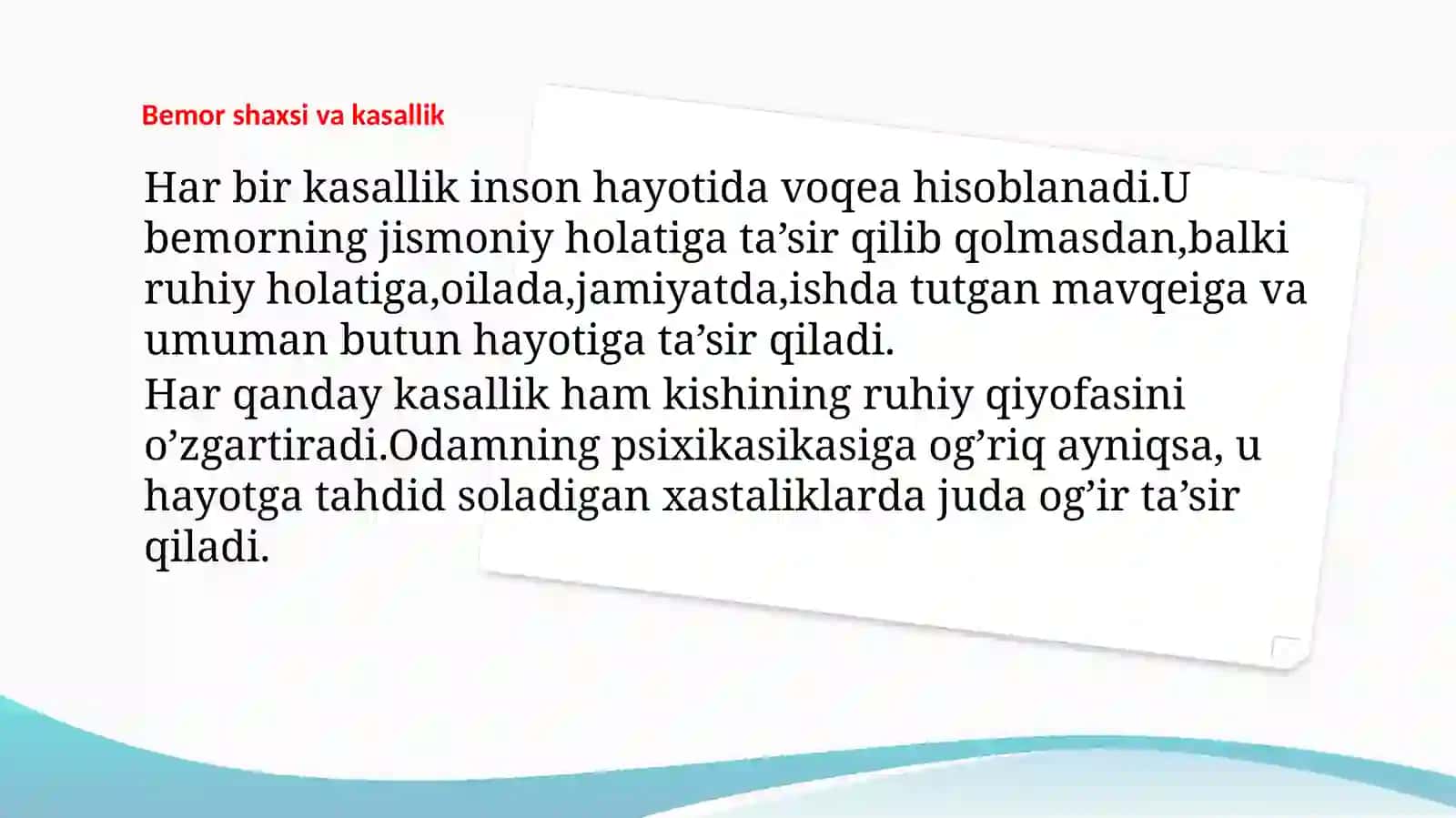 Psixosomatik tibbiyot: Somatopsixologi sindromlar 3