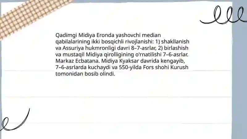 Qadimgi Midiya va Elam davlati 3