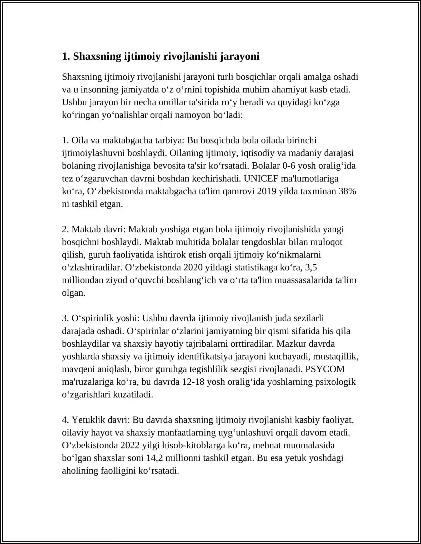 SHAXS IJTIMOIYLASHUVI VA IJTIMOIY XULQ-ATVOR 3