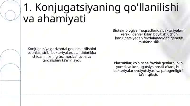 Konjugativ plazmidlar va gorizontal gen o'tkazuvchanligi 3