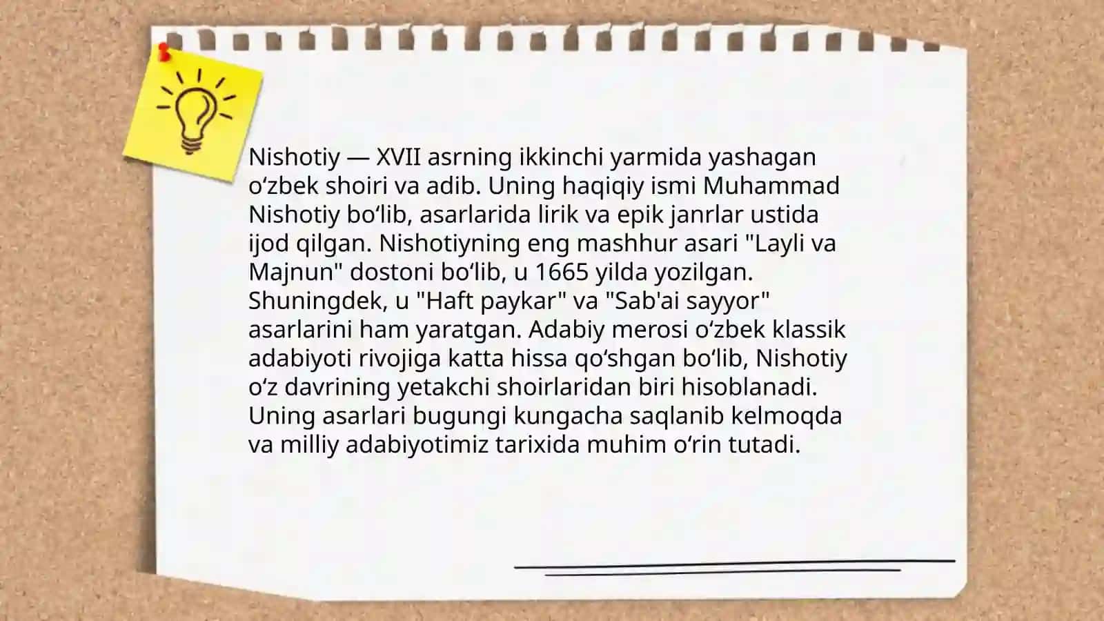 Nishotiyning "Husn va Dil" 3