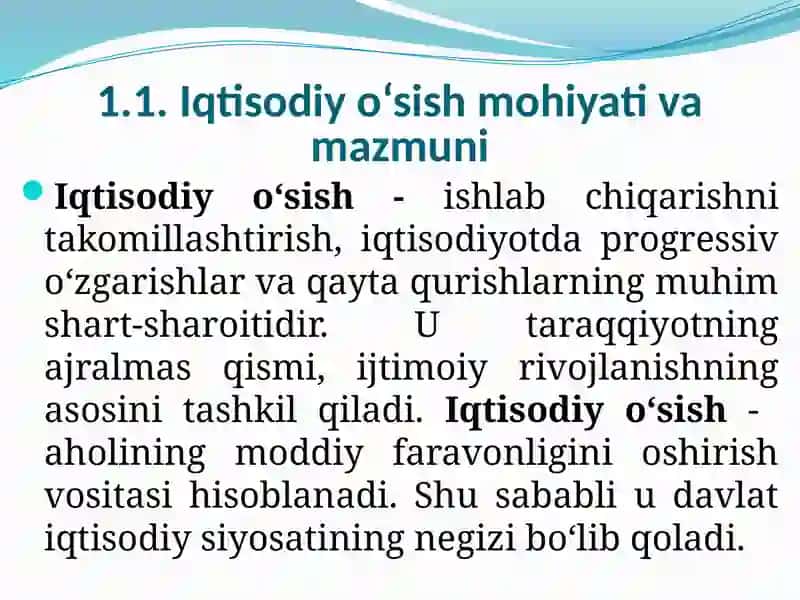 Iqtisodiy O‘Sish 3