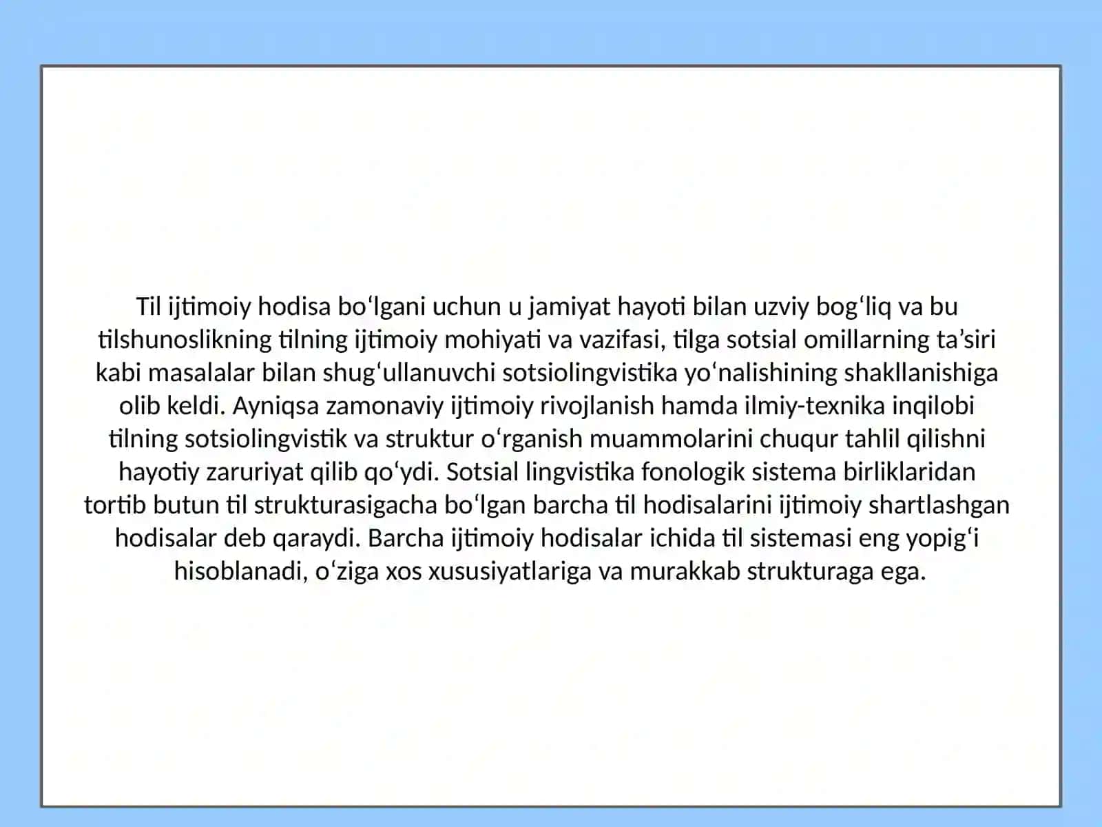 Tilshunoslikdagi zamonaviy yo‘nalishlar 3