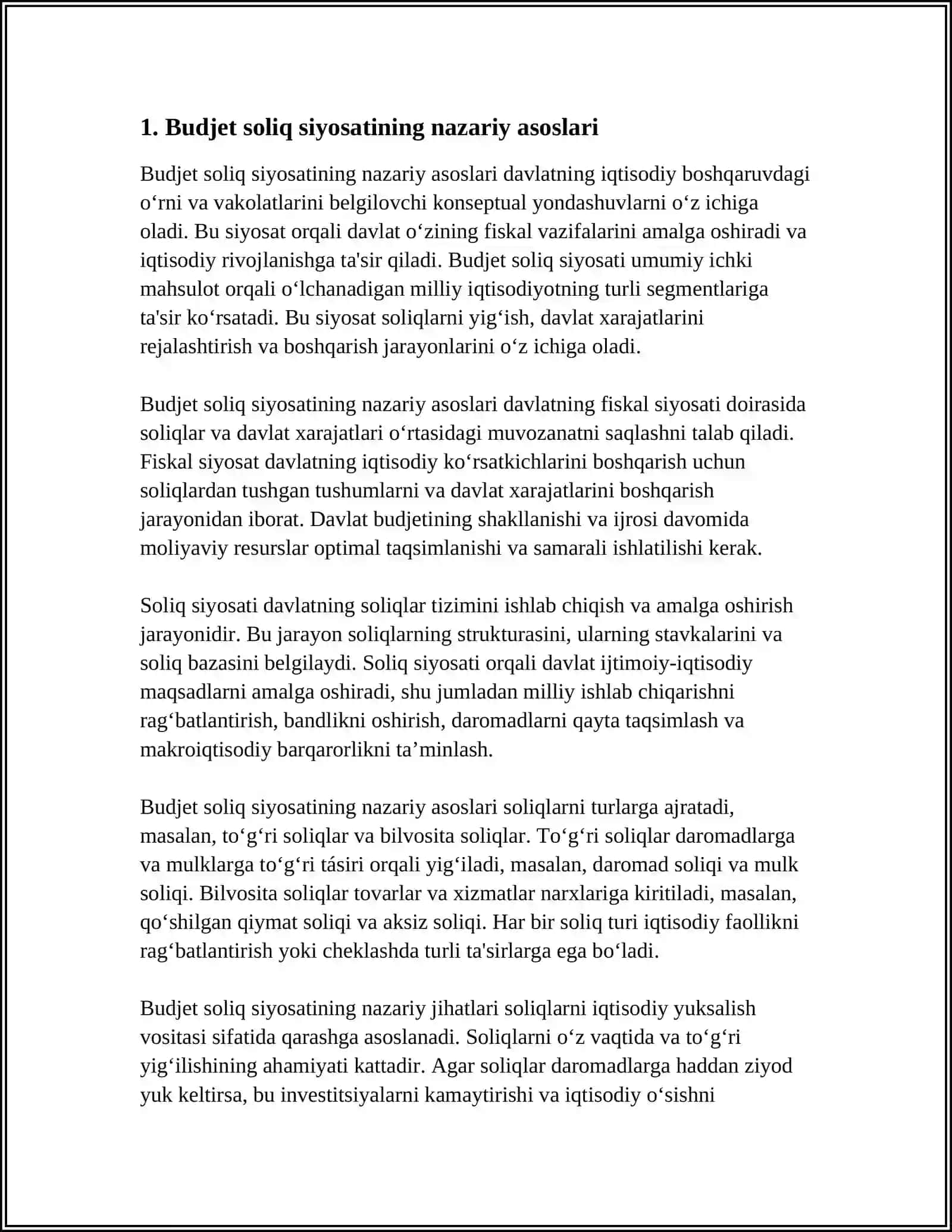 BUDJET SOLIQ SIYOSATI 3