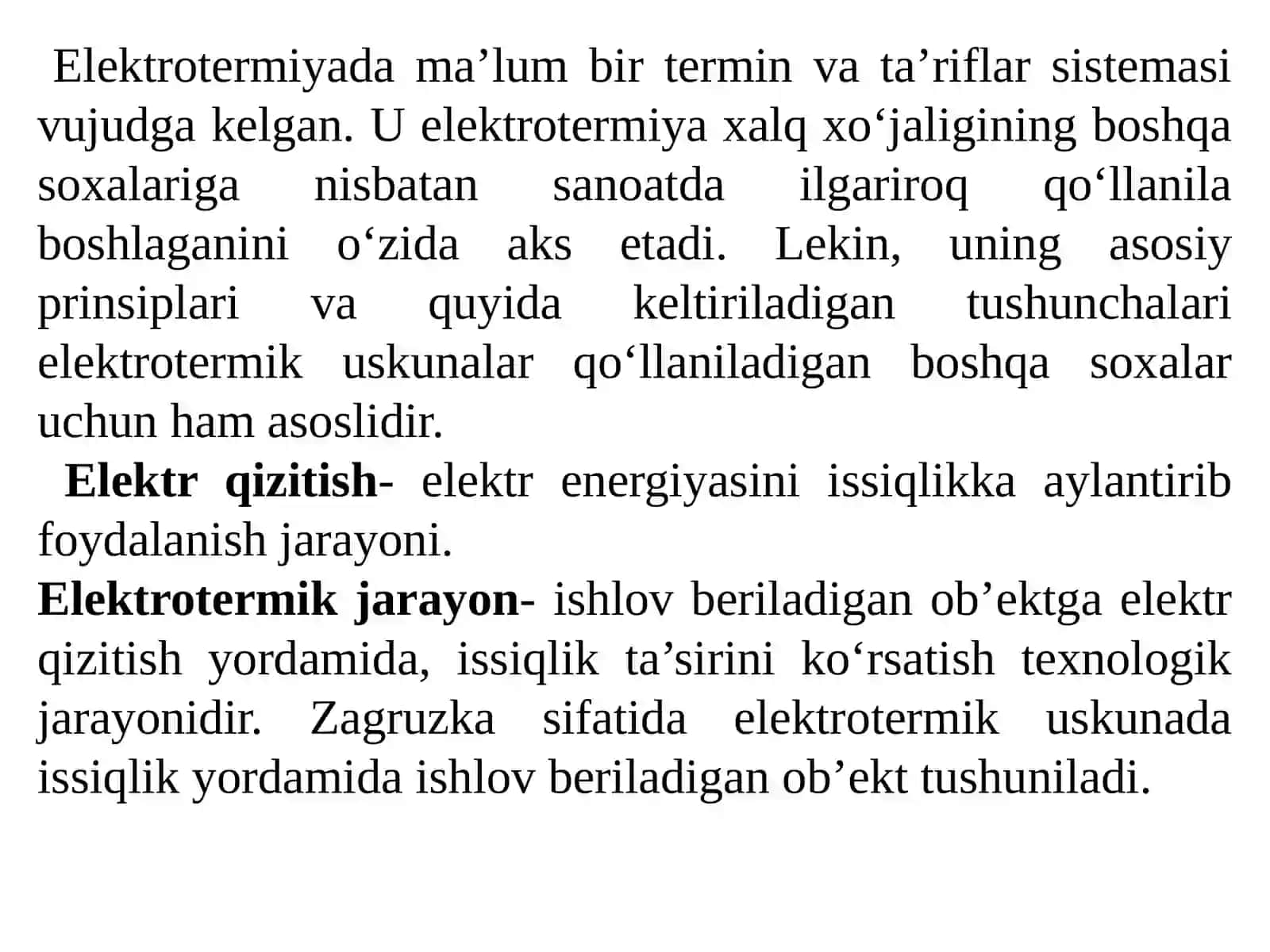 ELEKTROTERMIK USKUNALAR NAZARIYASI VA HISOBLASH ASOSLARI 3