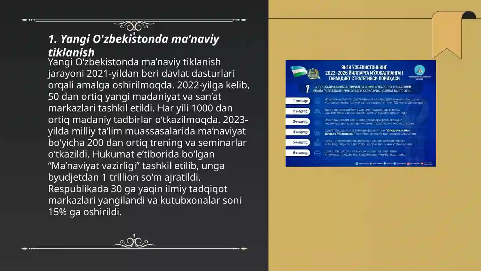 Yangi O'zbekistonda ma'naviy tiklanish 3