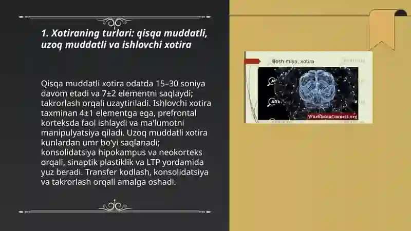 Xotira mexanizmlari 3