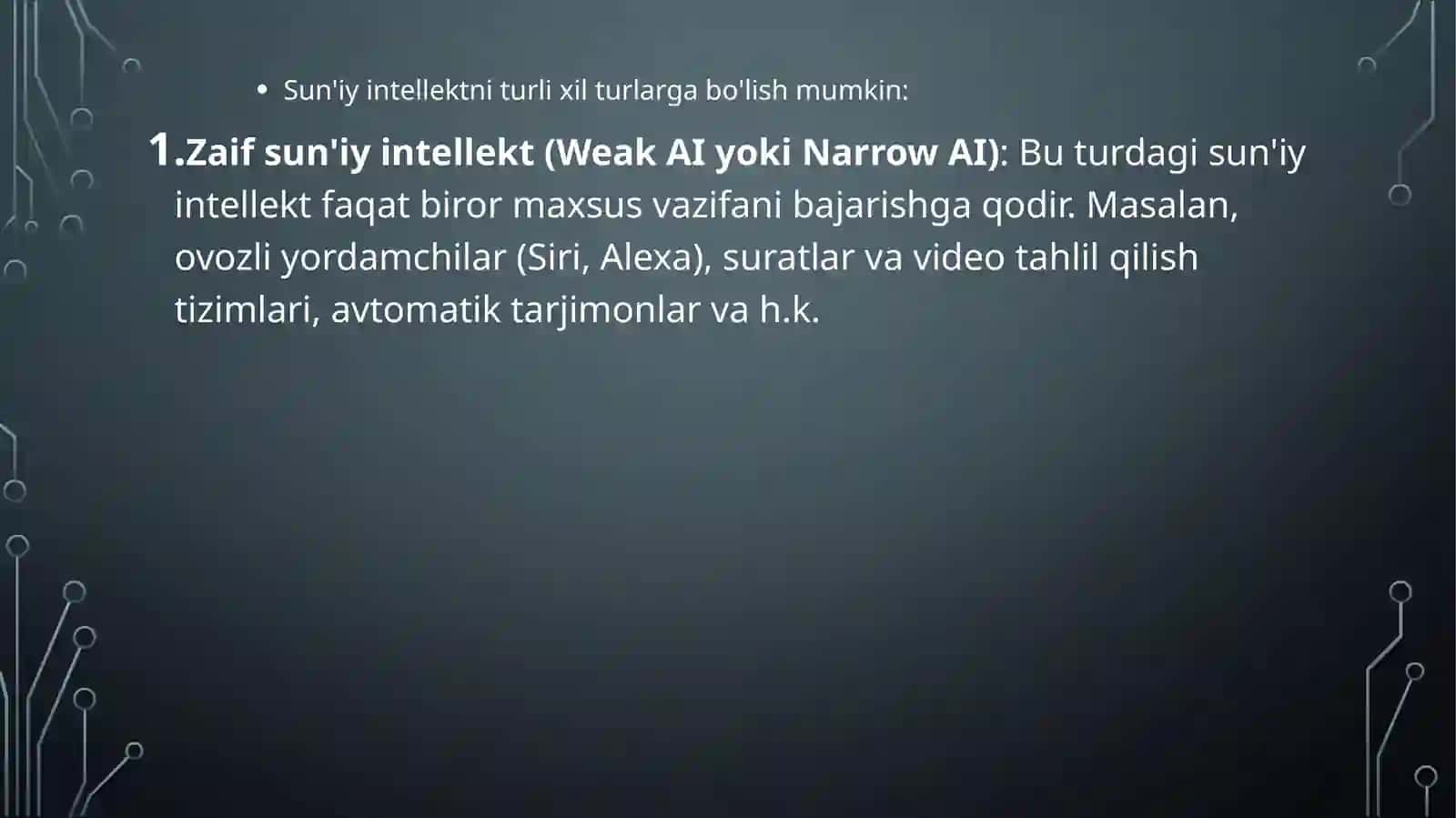 Sun'iy intellekt va uning xususiyatlari 3