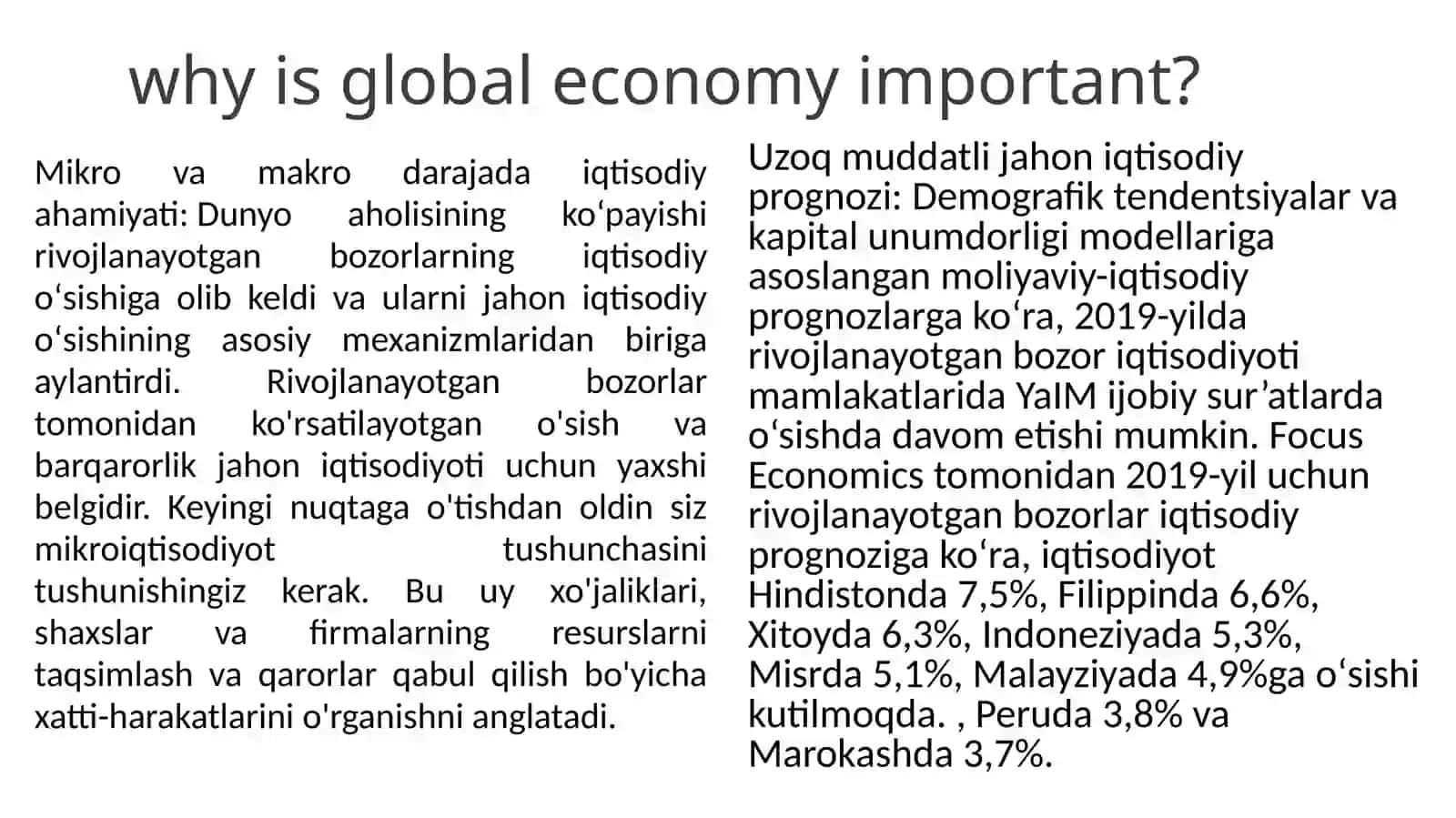 Essence of world economy 3