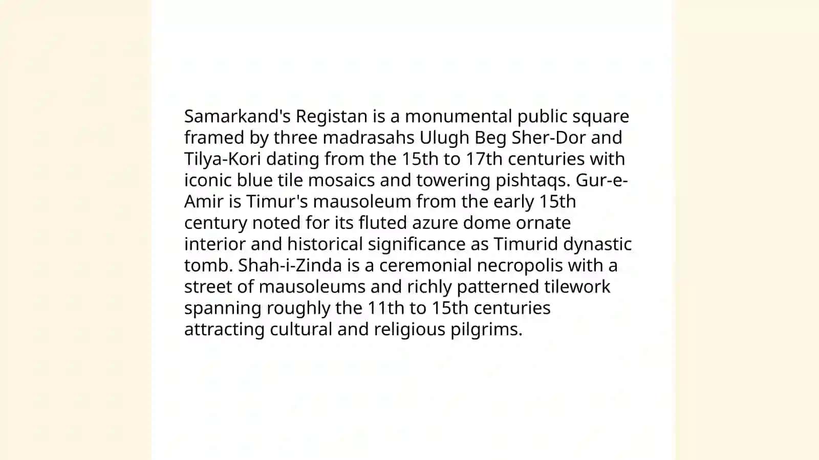 Tourism in Uzbekistan 3