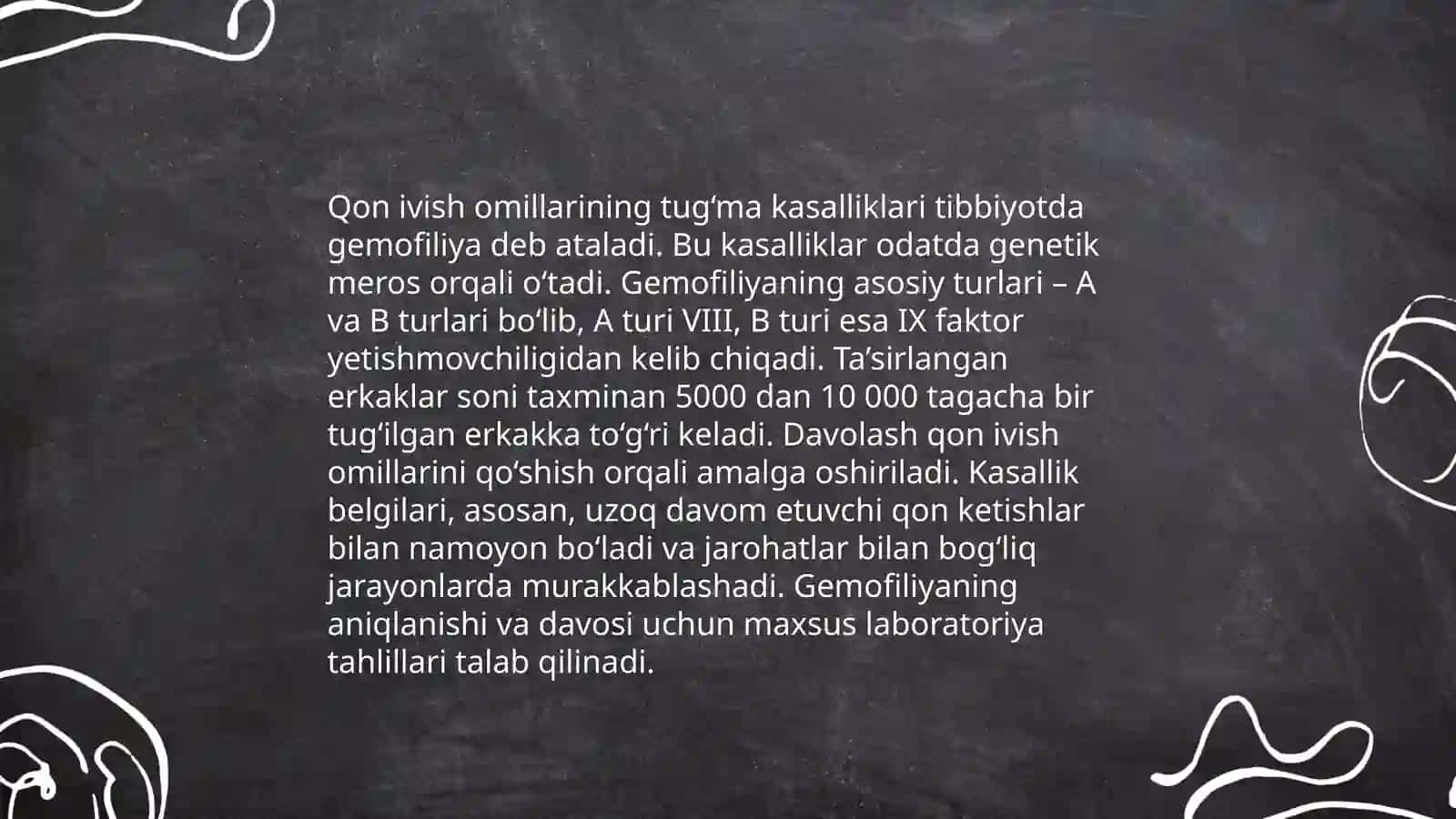 Qon ivish omillarining tug‘ma kasalliklari 3