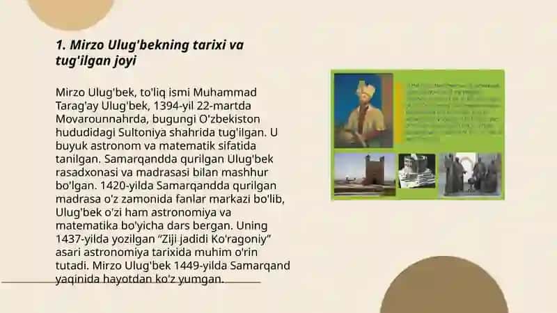 Mirzo Ulug'bek 3
