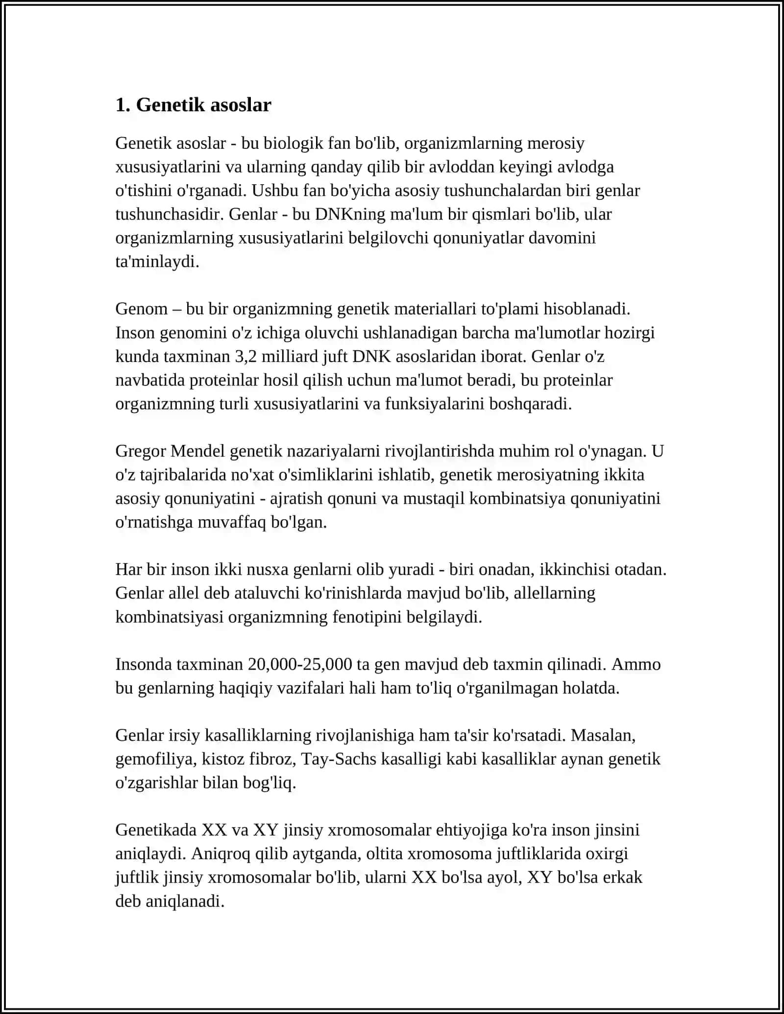 TILLARNING GENETIK VA MORFOLOGIK TASNIFI 3