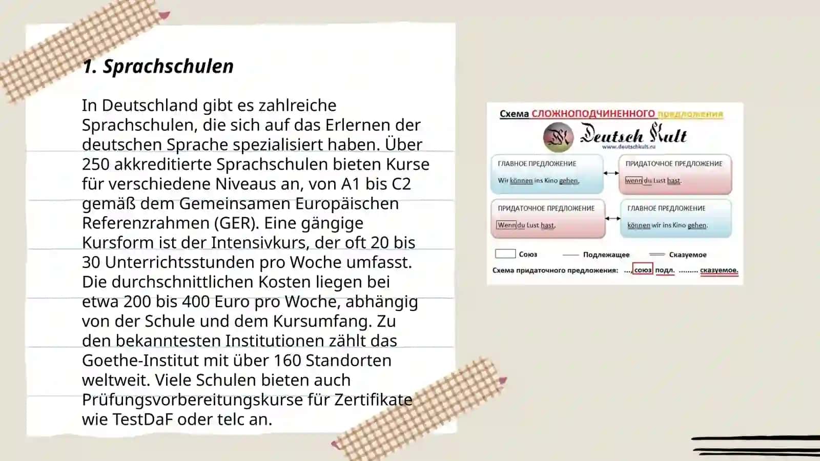 Wo lernen sie die Fremdsprachen 3