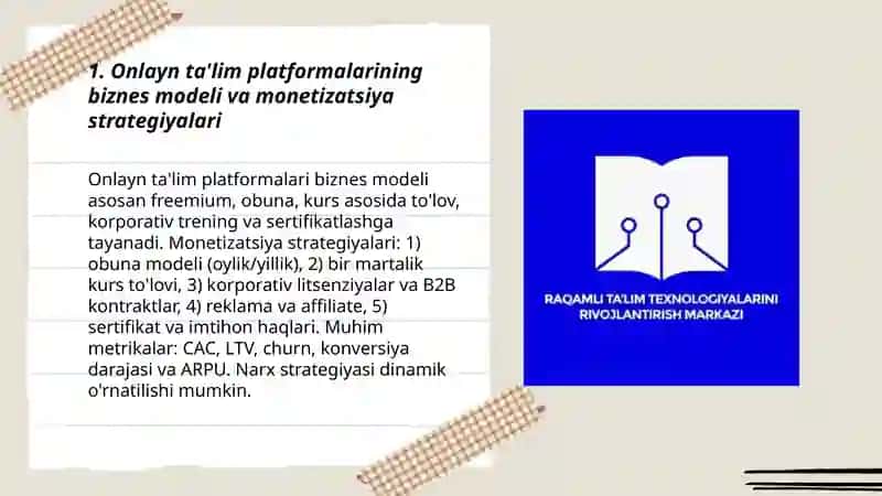 Ta'lim beznesida raqamli innavatsion texnologiyalar 3