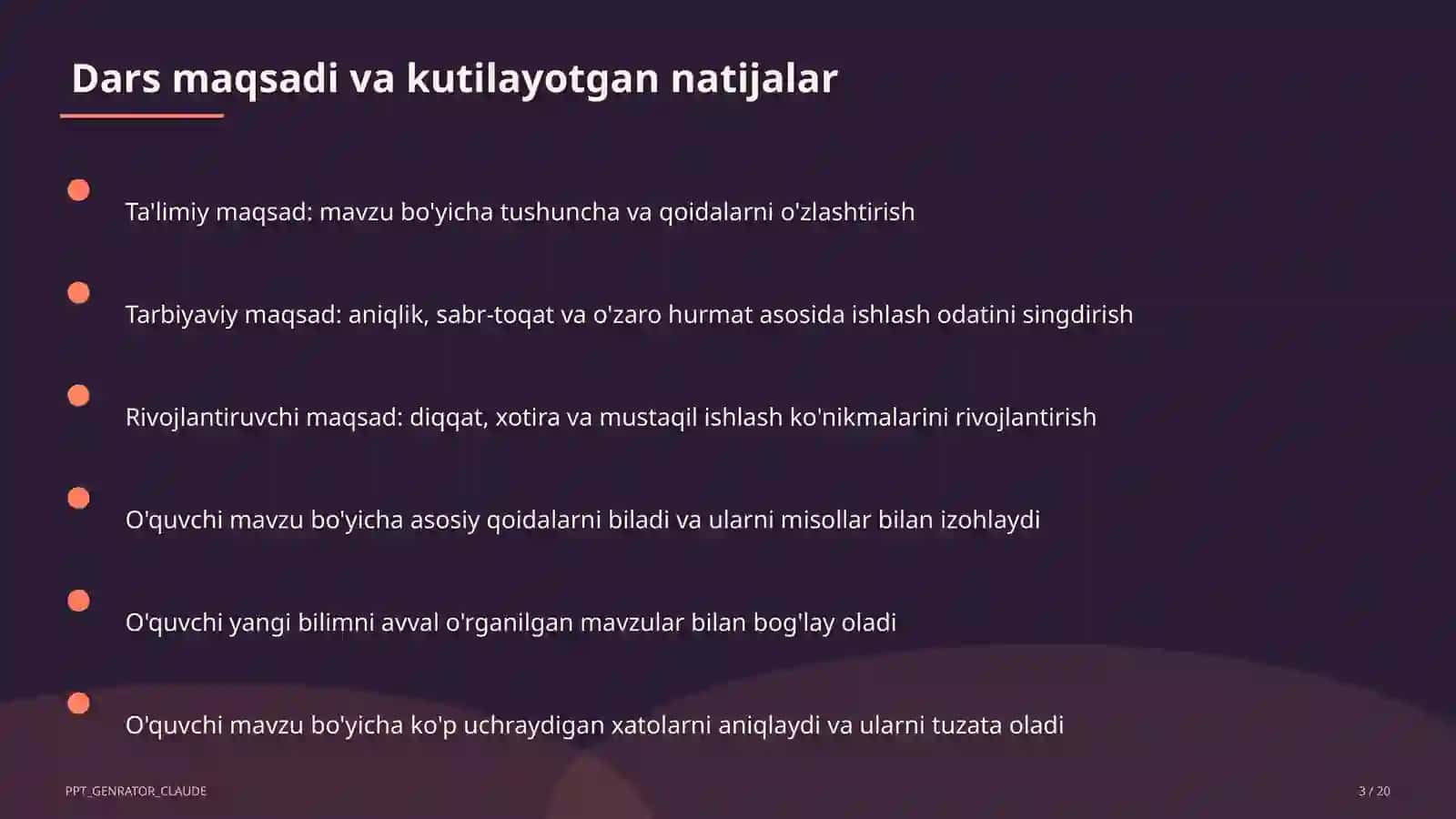 Sinf soati va tarbiyaviy tadbirlar 3