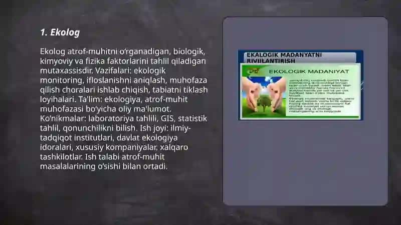 Ekalogik kasblar 3