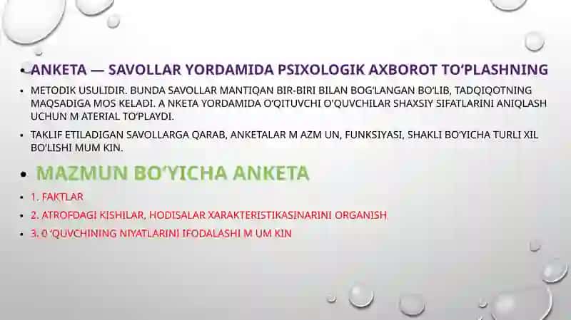 Psixologiyada tadqiqotning yordamchi metodlari 3