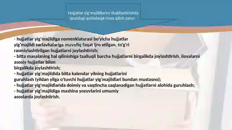 HUJJATLARNI ARXIVGA JOYLASH 3