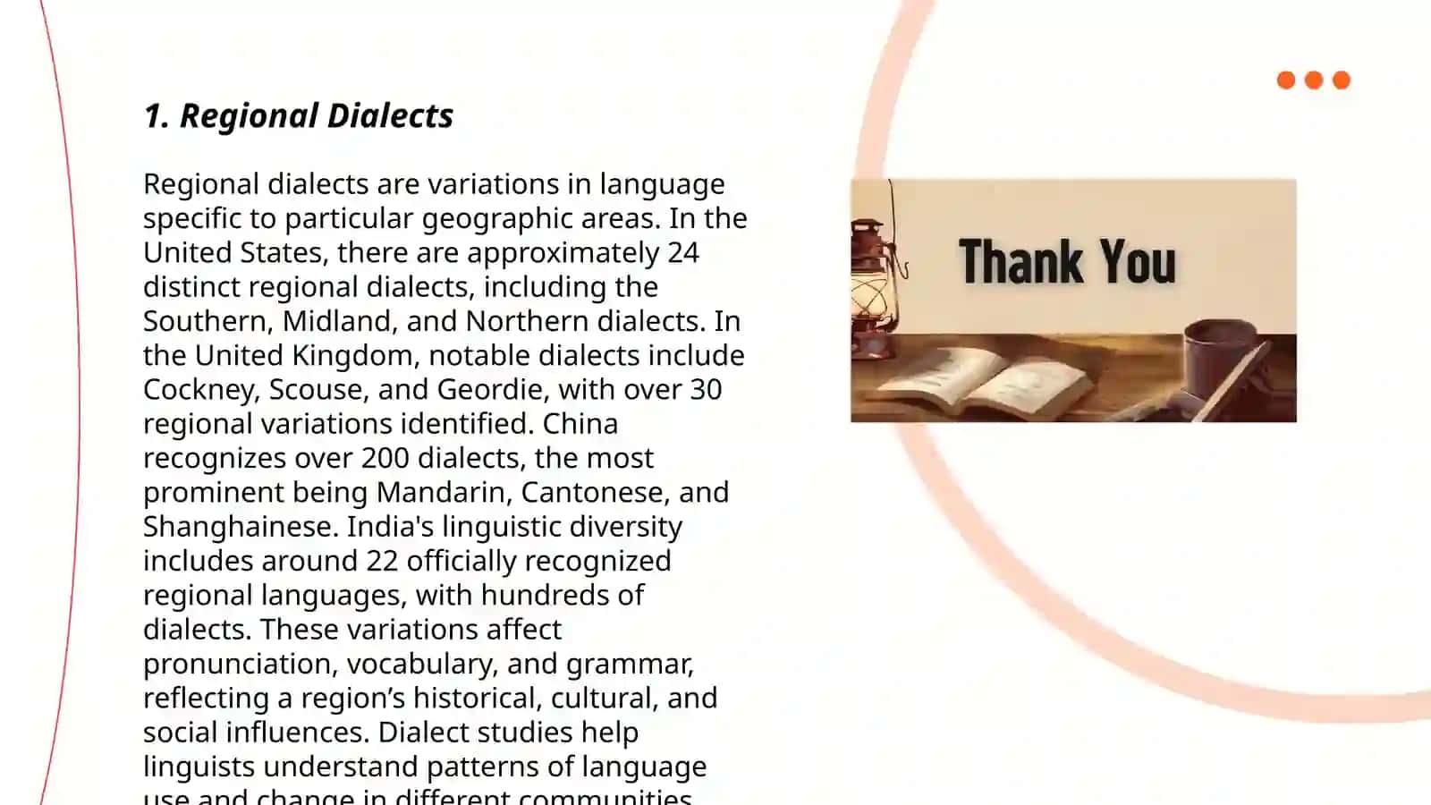 Regional Dialects 3