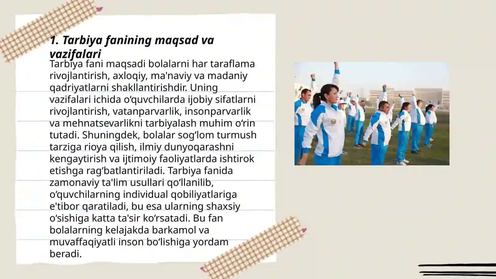 Tarbiya fani darsliklarini tahlil etish 3