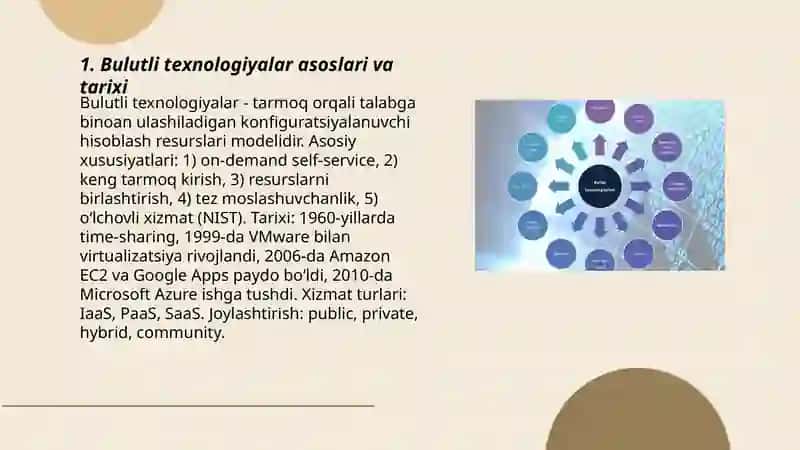 Bulutli texnalogiyalar va ularning turlari 3