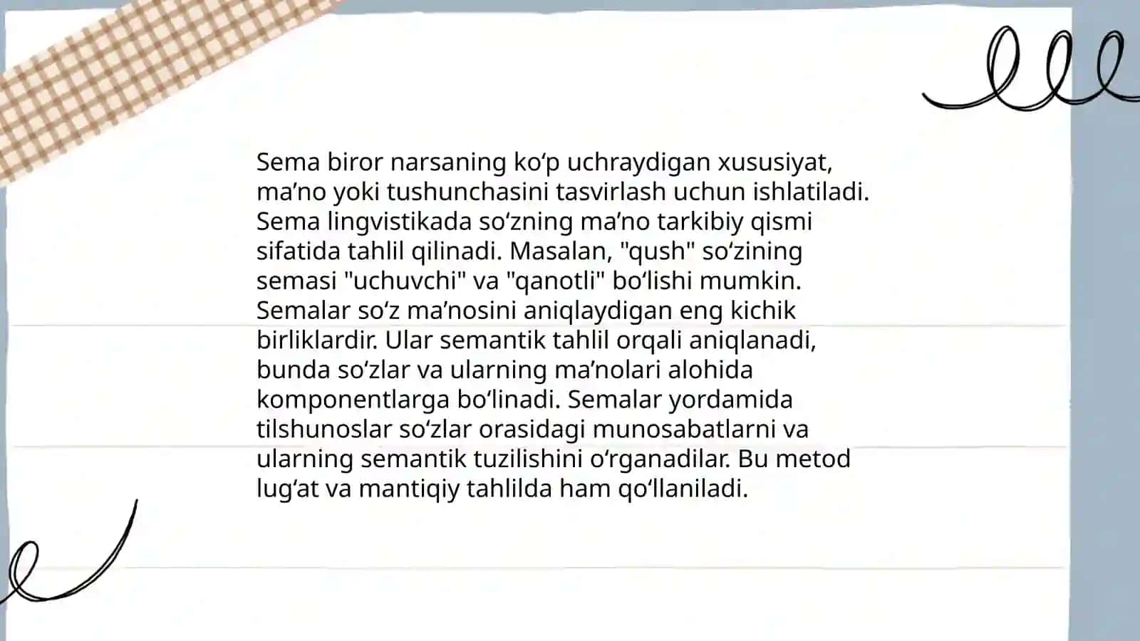 Sema haqida ma'lumot bering 3