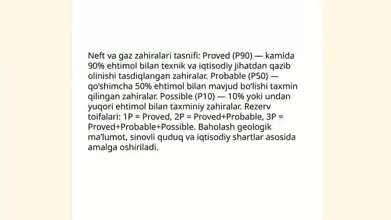 O’zbekiston respublikasida neft va gaz zahirilarini hisoblashda qollaniladigan usullar 3