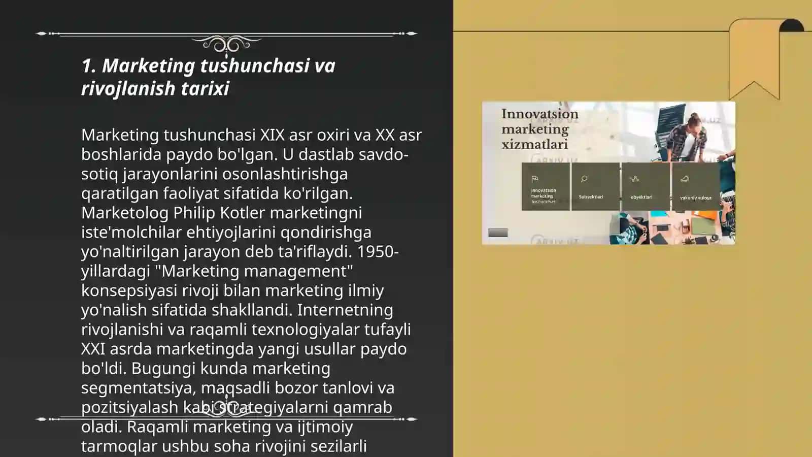 Marketing tushuchasi va marketing mohiyati 3