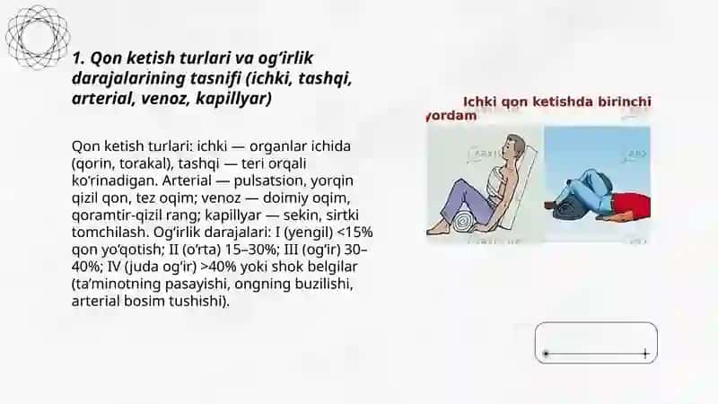Qon ketishi va to'xtatish usullari 3