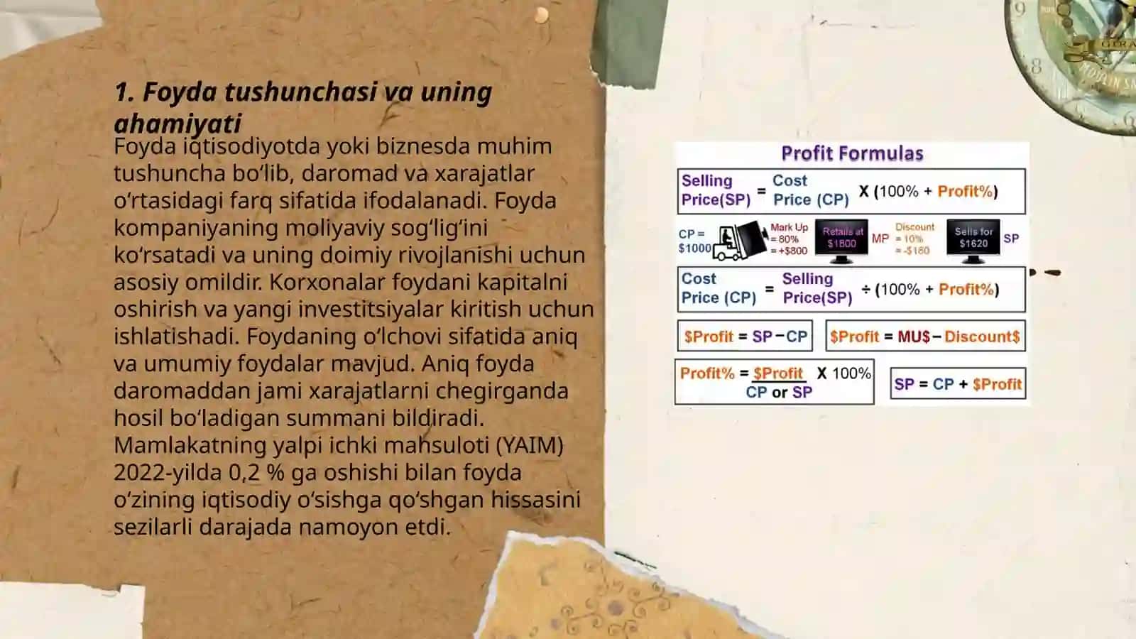 Korxonalar foydasi va uning xarajatlari 3